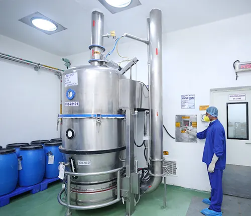 Skilled Chemist Handling Chemical Reactions